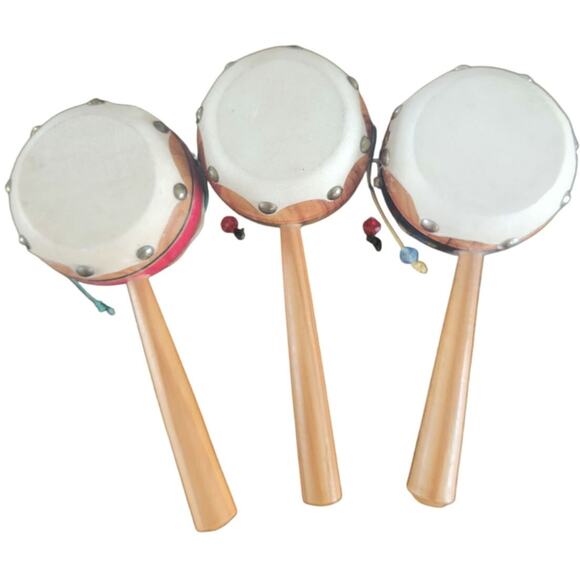 Hand-painted Mexican Maracas lot of 5 - Picture 3 of 5